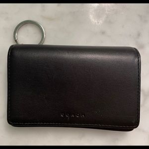 Coach black wallet/change purses.
